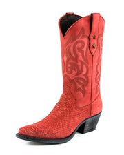 Bottes Femme Cowboy Modèle Alabama 2524 Rouge Lavée |Cowboy Boots Europe