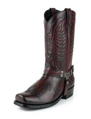 Bottes Biker ou Motard Hommes 2471 Indian Bordeaux et noir |Cowboy Boots Europe