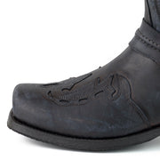 Bottes Biker ou Motard Men 2471 Indian Black Vintage 2471Cowboy Boots Europe