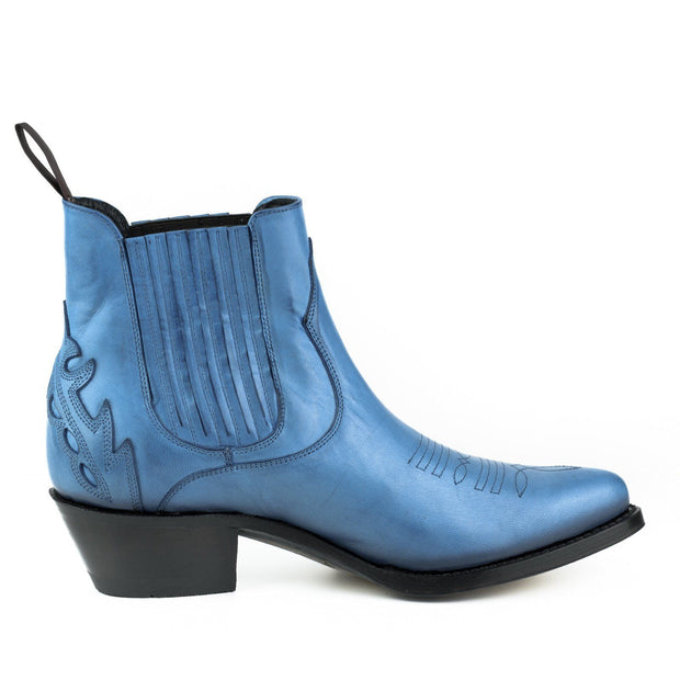 Bottes Mode Femme Modèle Marilyn 2487 Bleu 3 |Cowboy Boots Europe