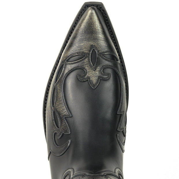 Bottes Cowboy Bottes unisexes Modèle 1927-C Milanelo Bone/Pull Oil Negro | Cowboy Boots Europe