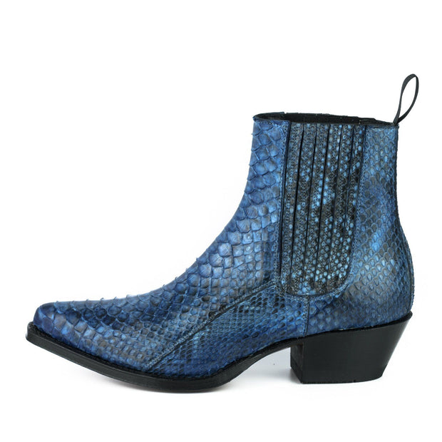 Bottes Femme Modèle Marie 2496 Píton Bleu |Cowboy Boots Europe