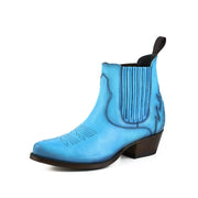 Bottes Mode Femme Modèle Marilyn 2487 Turquoise |Cowboy Boots Europe