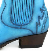 Bottes Mode Femme Modèle Marilyn 2487 Turquoise |Cowboy Boots Europe