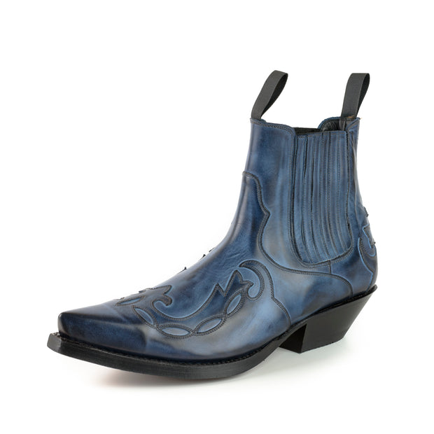 Urban ou Fashion Mens Boots 1931 Austin Blue |Cowboy Boots Europe