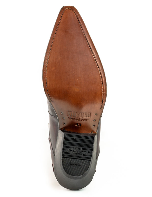 Urban ou Bottes de mode pour hommes 1931 Bordeaux et noir |Cowboy Boots Europe