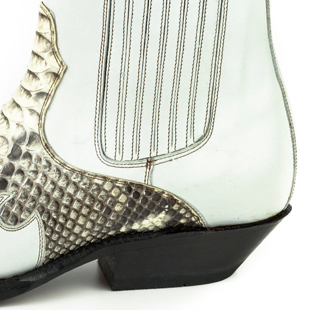 Bottes Mode Homme Modèle Rock 2500 Blanc |Cowboy Boots Europe