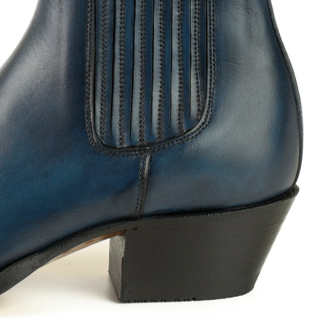 Bottes Urban ou Fashion pour femmes 2496 Marie Bleu |Cowboy Boots Europe